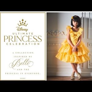 Girls Janie and Jack Disney Beauty and the Best Belle Dress